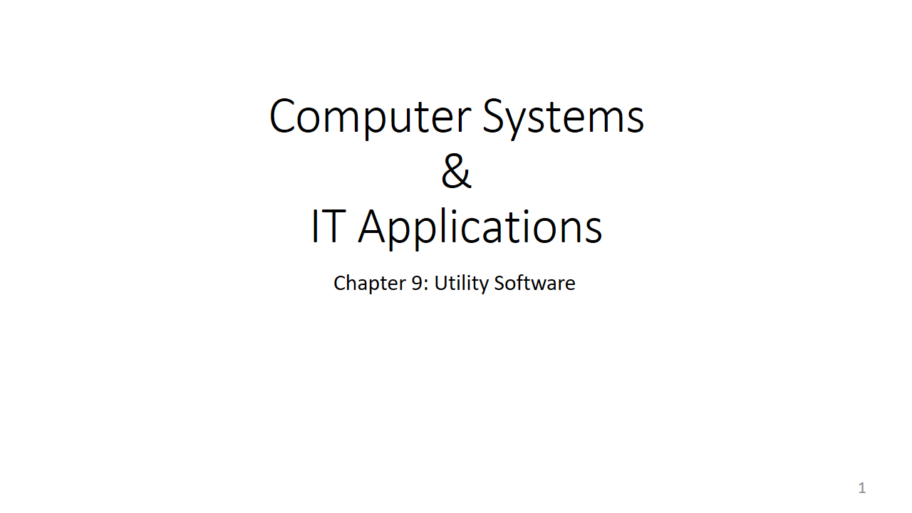 Unit-IX Utility Software
